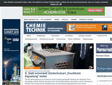 Tablet Screenshot of chemietechnik.de